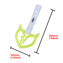 Load image into Gallery viewer, Brand New Devil Demon Broken Heart Yellow Glow In The Dark JDM TSURIKAWA Ring Subway Train Bus Handle Strap Charm Drift
