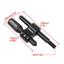 Brand New BRIDE H Type Car Shifter Knob Extension Adjustable Gear Black / Black M12x1.25