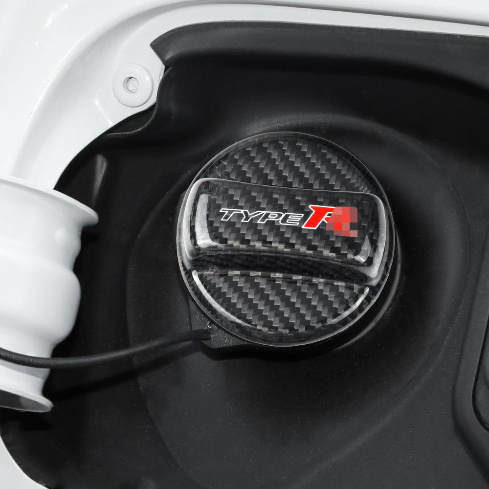BRAND NEW UNIVERSAL HONDA TYPE R Real Carbon Fiber Gas Fuel Cap Cover For Honda
