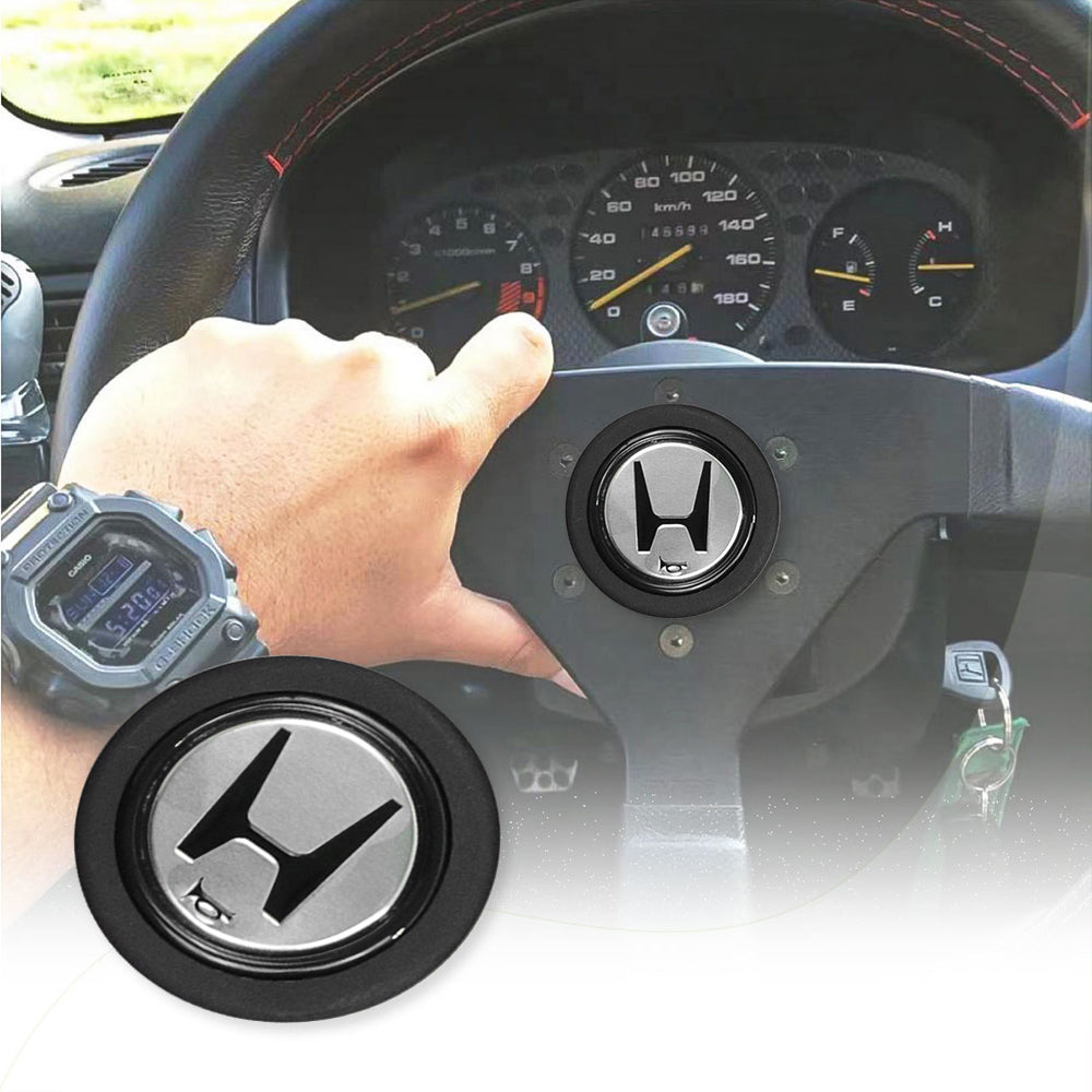 Brand New Universal Honda Car Horn Button Black Steering Wheel Center Cap W/Packaging