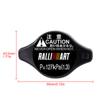 Load image into Gallery viewer, Brand New JDM 1.3bar 9mm Ralliart Racing Black Racing Cap High Pressure Radiator Cap For Mitsubishi