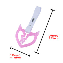 Load image into Gallery viewer, Brand New Devil Demon Broken Heart Pink Glow In The Dark Green JDM TSURIKAWA Ring Subway Train Bus Handle Strap Charm Drift
