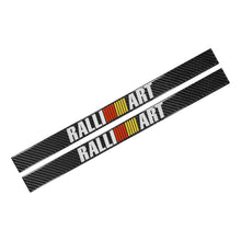 Load image into Gallery viewer, Brand New 4PCS Universal Ralliart Real Carbon Fiber Black Car Door Scuff Sill Cover Panel Step Protector