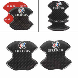 BRAND NEW UNIVERSAL 2PCS BUICK REAL CARBON FIBER ANTI-SCRATCH DOOR HANDLE PROTECTOR