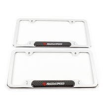 Load image into Gallery viewer, Brand New Universal 1PCS MAZDASPEED Chrome Metal License Plate Frame