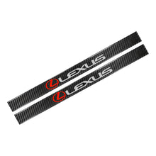 Load image into Gallery viewer, Brand New 4PCS Universal Lexus Real Carbon Fiber Black Car Door Scuff Sill Cover Panel Step Protector