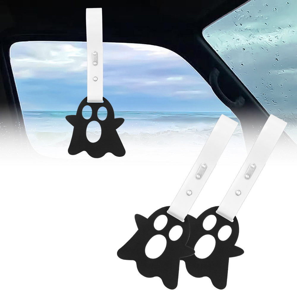 Brand New Ghost Shaped Black JDM TSURIKAWA Ring Subway Train Bus Handle White Strap Charm Drift