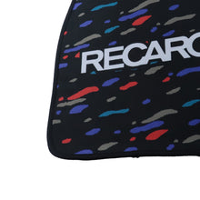 Load image into Gallery viewer, Brand New Universal 4PCS V2 RECARO STYLE Racing Black Fabric Car Floor Mats Interior Carpets