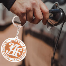 Load image into Gallery viewer, BRAND NEW ORANGE JAF JAPAN AUTOMOBILE FEDERATION KEYCHAIN JDM Racing Car Styling Keychain Drift Key Phone Holder