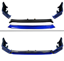 Load image into Gallery viewer, BRAND NEW 4PCS 2022-2023 Honda Civic 11th Gen Yofer Painted V3 Blk Aegean Blue Bumper Lip Splitter Kit