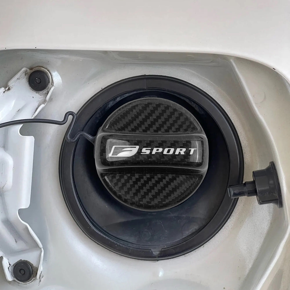 BRAND NEW UNIVERSAL F-SPORT Real Carbon Fiber Gas Fuel Cap Cover For Lexus