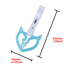 Load image into Gallery viewer, Brand New Devil Demon Broken Heart Teal Glow In The Dark JDM TSURIKAWA Ring Subway Train Bus Handle Strap Charm Drift