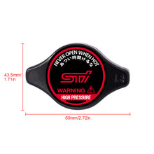 Load image into Gallery viewer, Brand New JDM 1.3bar 9mm Subaru STI Black Racing Cap High Pressure Radiator Cap