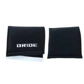 BRAND NEW 2PCS BRIDE BLACK Racing Bucket Seat Cover Protect Tuning Side Pad Cushion