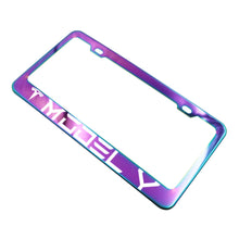 Load image into Gallery viewer, Brand New 1PCS UNIVERSAL TESLA MODEL Y Neo Chrome Stainless Steel License Plate Frame