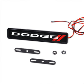 BRAND NEW 1PCS DODGE NEW LED LIGHT CAR FRONT GRILLE BADGE ILLUMINATED DECAL STICKER