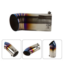 Load image into Gallery viewer, Brand New Burnt Blue Stainless Steel Car Exhaust Muffler Tip Straight Pipe 3&#39;&#39; Inlet