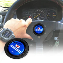 Load image into Gallery viewer, Brand New Universal Momo Car Horn Button Black Steering Wheel Center Cap W/Packaging