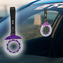 Load image into Gallery viewer, Brand New Brake Rotors Purple TSURIKAWA Ring Subway Train Bus Handle Carbon Fiber Strap Charm Drift