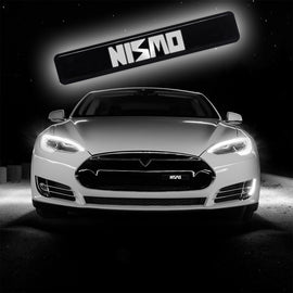 BRAND NEW 1PCS NISMO LED LIGHT CAR FRONT GRILLE BADGE ILLUMINATED DECAL STICKER