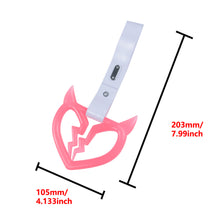 Load image into Gallery viewer, Brand New Devil Demon Broken Heart Glow In The Dark Red JDM TSURIKAWA Ring Subway Train Bus Handle Strap Charm Drift