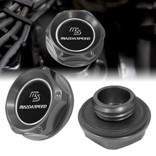 Load image into Gallery viewer, Brand New JDM Mazdaspeed Gunmetal Aluminum Engine Oil Fuel Filler Cap Billet For Mazda