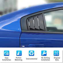 Load image into Gallery viewer, Brand New 2011-2024 Dodge Charger Exterior Side Window Vent Louver Cover Glossy Black