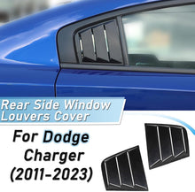 Load image into Gallery viewer, Brand New 2011-2024 Dodge Charger Exterior Side Window Vent Louver Cover Glossy Black