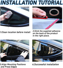 Load image into Gallery viewer, Brand New 2011-2024 Dodge Charger Exterior Side Window Vent Louver Cover Glossy Black