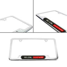 Load image into Gallery viewer, Brand New Universal 1PCS 5.0L COYOTE V8 Chrome Metal License Plate Frame