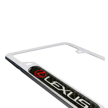 Load image into Gallery viewer, Brand New Universal 1PCS LEXUS Chrome Metal License Plate Frame