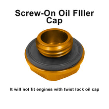 Load image into Gallery viewer, Brand New JDM Mazdaspeed Gold Aluminum Engine Oil Fuel Filler Cap Billet For Mazda
