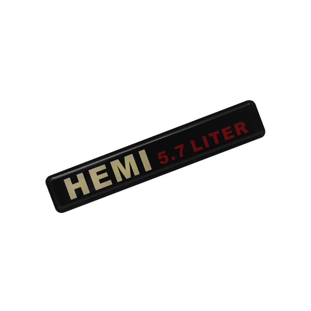 BRAND NEW 1PCS HEMI 5.7 LITER NEW LED LIGHT CAR FRONT GRILLE BADGE ILLUMINATED DECAL STICKER