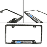 Brand New Universal 1PCS Ford Racing Carbon Fiber Look Metal License Plate Frame