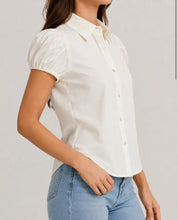Load image into Gallery viewer, 2026 New Women Vintage Plaid Shirt Short Sleeve Puff Sleeve Top Fashion Versatile Casual Blouse Limited Stock Hot Must Have Daily Outfit