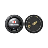 Brand New Universal Momo Car Horn Button Black Steering Wheel Center Cap W/Packaging