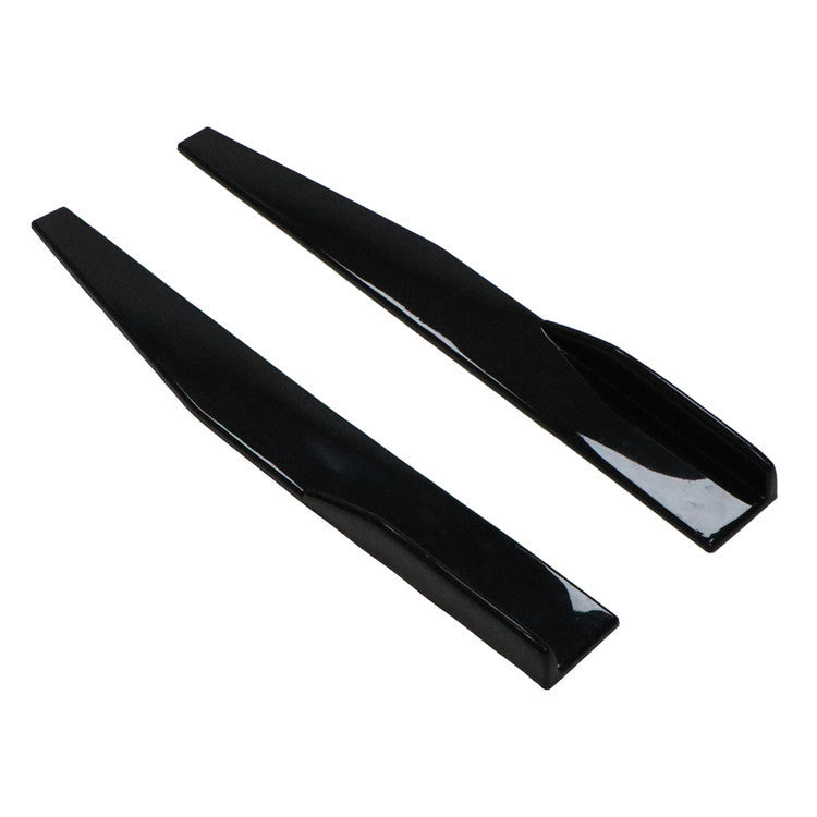 Brand New 2PCS Universal ABS Glossy Black Side Skirt Rocker Splitters Winglet Diffuser 31"X4"