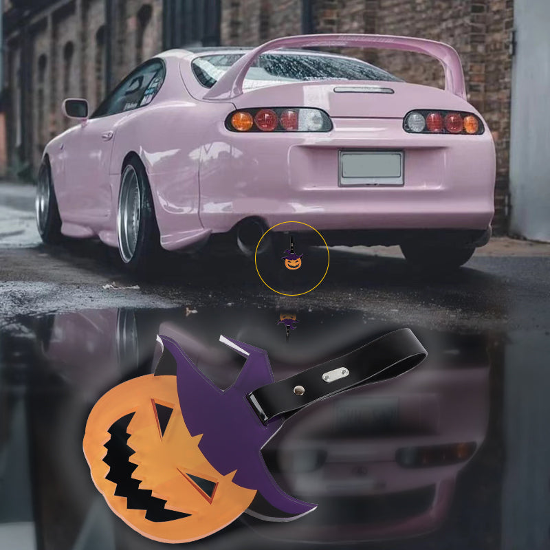 Brand New Anime Pumpkin JDM TSURIKAWA Ring Subway Train Bus Handle Black Strap Charm Drift