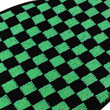 Load image into Gallery viewer, Brand New 4PCS UNIVERSAL CHECKERED Green Racing Fabric Car Floor Mats Interior Carpets