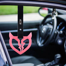 Load image into Gallery viewer, Brand New Devil Demon Broken Heart Glow In The Dark Red JDM TSURIKAWA Ring Subway Train Bus Handle Strap Charm Drift