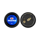 Brand New Universal Momo Car Horn Button Black Steering Wheel Center Cap W/Packaging