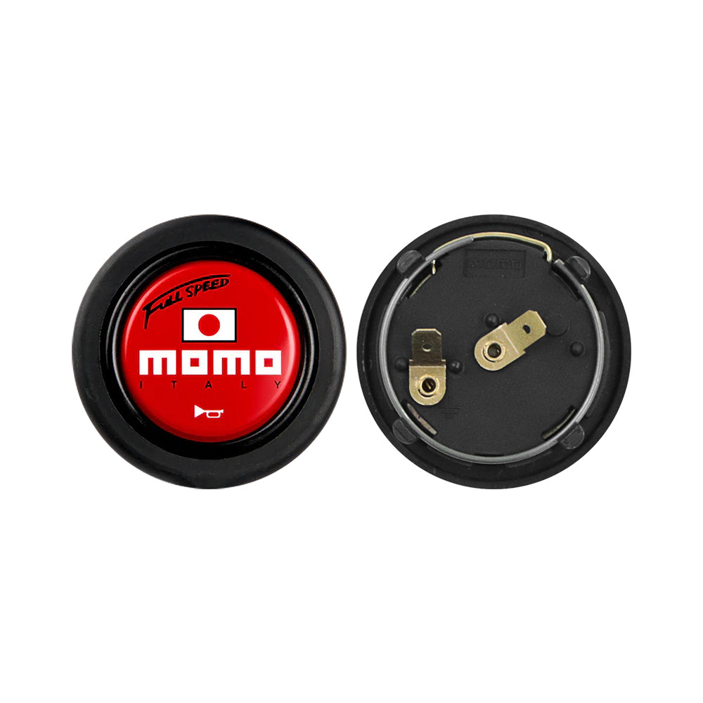 Brand New Universal Momo Car Horn Button Black Steering Wheel Center Cap W/Packaging