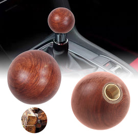 Brand New Universal JDM Real Wooden 54mm Round Ball SHIFT KNOB M8 M10 M12