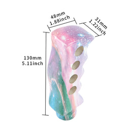 Brand New Universal Star Galaxy Slotted Pistol Grip Handle Manual Gear Shift Knob Shifter M8 M10 M12