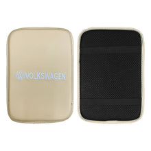 Load image into Gallery viewer, BRAND NEW UNIVERSAL VOLKSWAGEN BEIGE Car Center Console Armrest Cushion Mat Pad Cover Embroidery