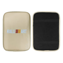 Load image into Gallery viewer, BRAND NEW UNIVERSAL RALLIART BEIGE Car Center Console Armrest Cushion Mat Pad Cover Embroidery