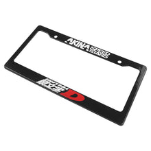 Load image into Gallery viewer, Brand New Universal 2PCS JDM INITIAL D AKINA SPEEDSTAR ABS Plastic Black License Plate Frame