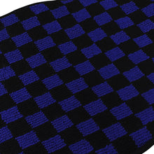 Load image into Gallery viewer, Brand New 4PCS UNIVERSAL CHECKERED BLUE Racing Fabric Car Floor Mats Interior Carpets
