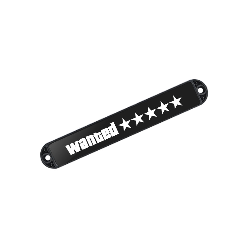 BRAND NEW 1PCS 5 STAR WANTED NEW LED LIGHT CAR FRONT GRILLE BADGE ILLUMINATED DECAL STICKER