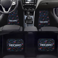 Load image into Gallery viewer, Brand New Universal 4PCS V2 RECARO STYLE Racing Black Fabric Car Floor Mats Interior Carpets